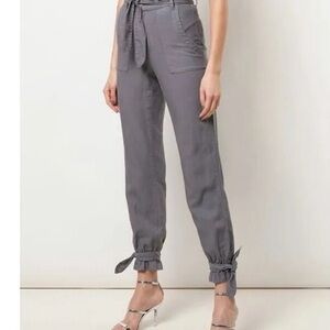 Alice + Olivia Liam Paperbag Pants in Charcoal